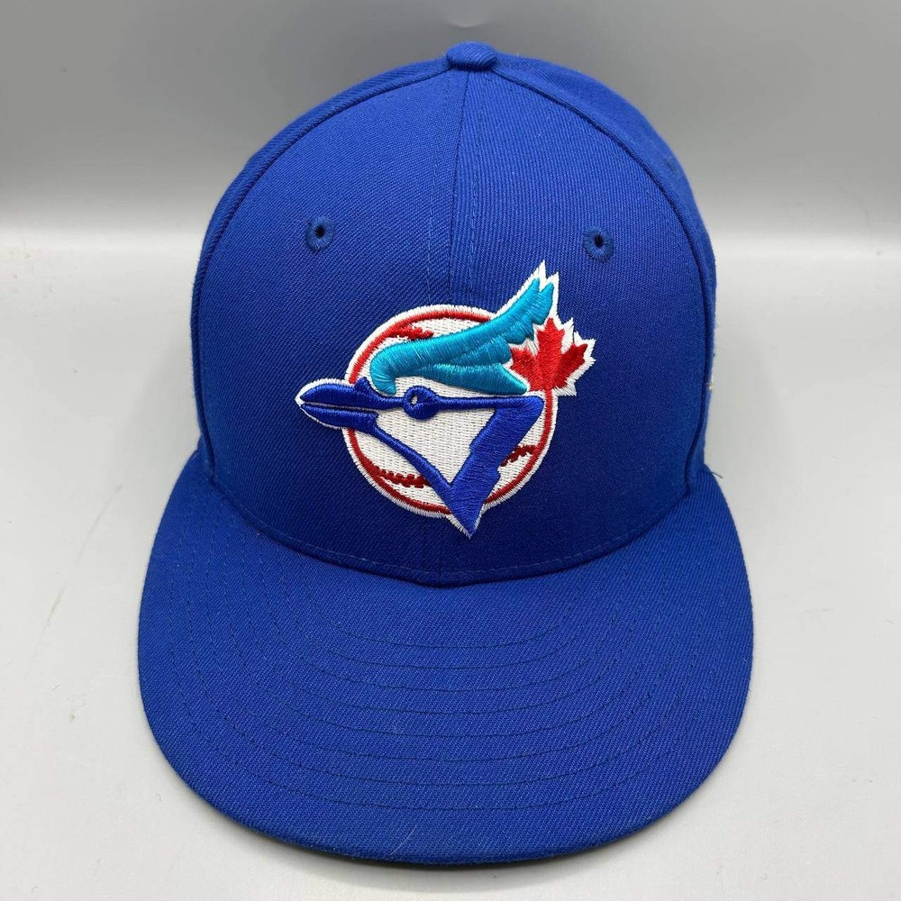 Toronto Blue Jays MLB Hat Men 7 Blue 59Fifty New Era Fitted Cap
